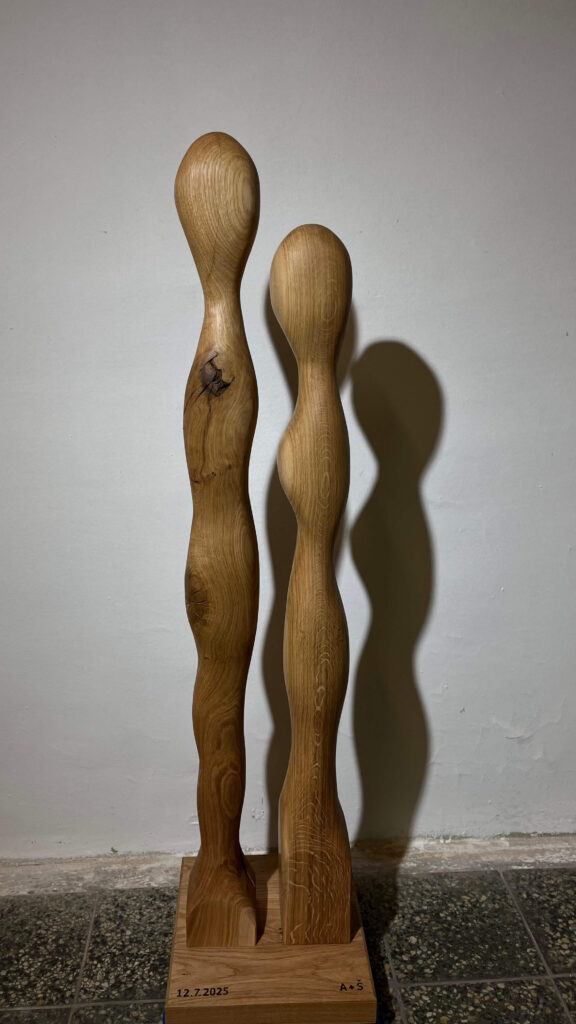 Ambientní lampa - dvě siluety