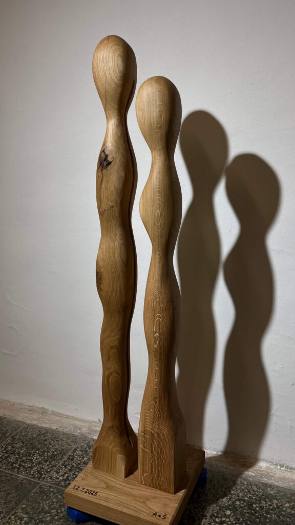 Ambientní lampa - dvě siluety