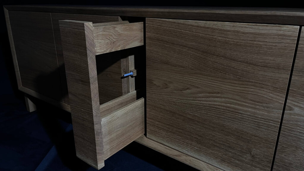 Dubová tv skříňka